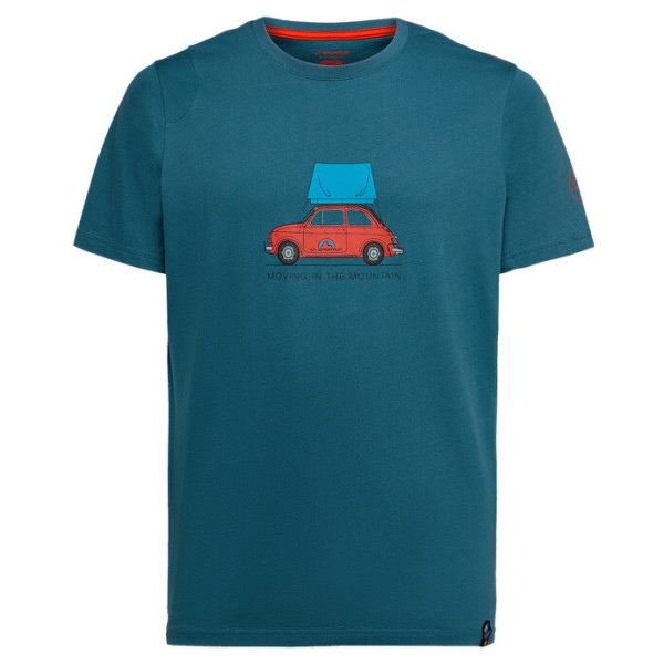 Muška majica La Sportiva Cinquecento T-Shirt M plava / crvena Hurricane