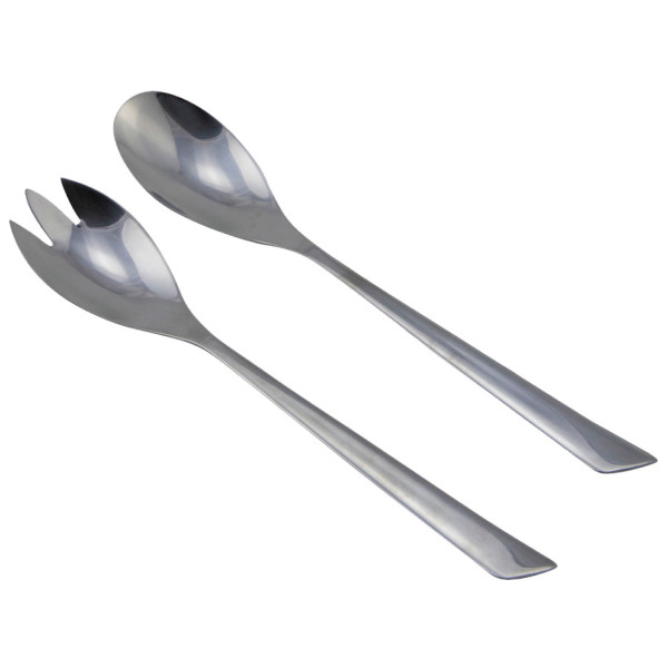 Pribor za jelo Bo-Camp Salad servers 2 pcs srebrena Silver