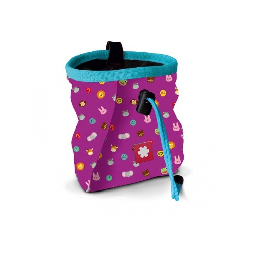 Vrećica Ocún Lucky Kid + remen Ocún Chalk Bag Belt ružičasta Violet