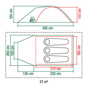 Šator Coleman Pingora 3 BlackOut