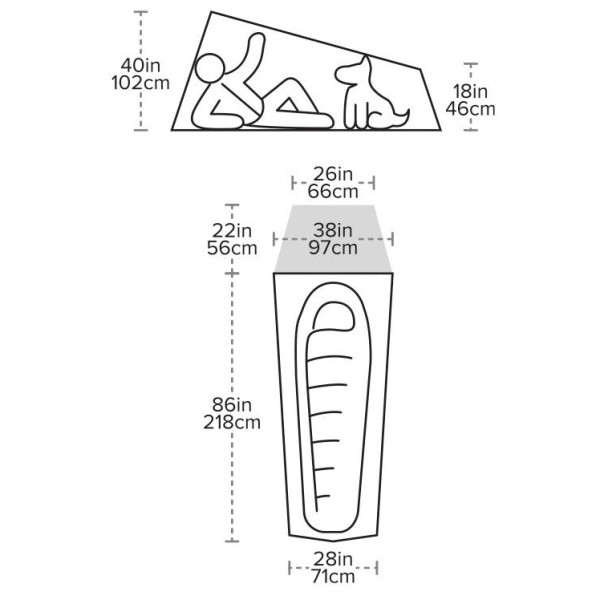 Izuzetno lagani šator Big Agnes Fly Creek Hv UL1 Solution Dye