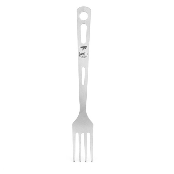 Pribor za jelo Keith Titanium 3-Piece Titanium Cutlery Set