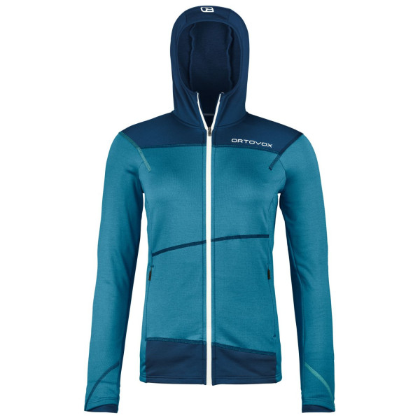 Ženska funkcionalna dukserica Ortovox Fleece Light Hoody W 2024 plava mountain blue