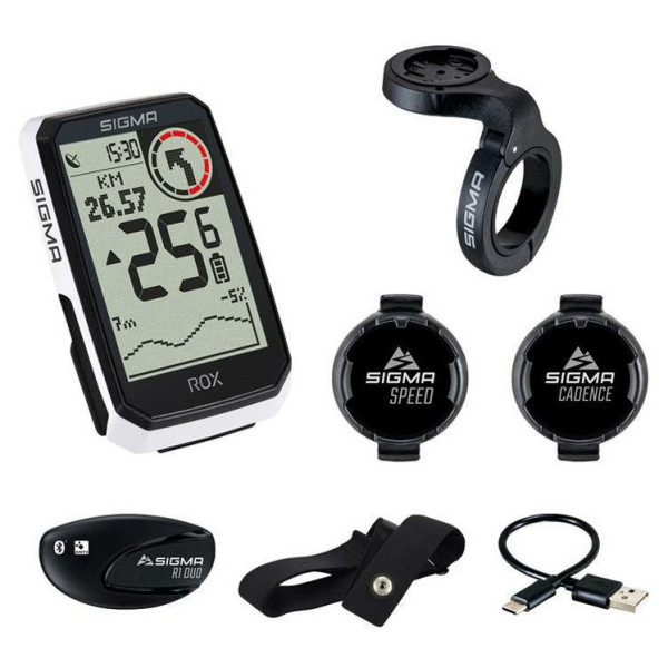 Ciklokompjuter Sigma Rox 4.0 Endurance Sensor set bijela white