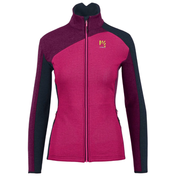 Ženska funkcionalna dukserica Karpos Federa Full-Zip W Fleece Ružičasta/ljubičasta Pink/Boysenberry/Vulcan