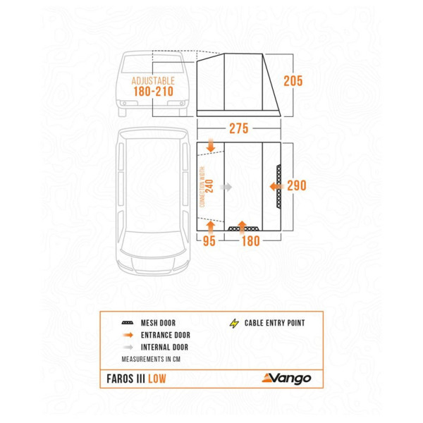 Šator za kamper Vango Faros III Low