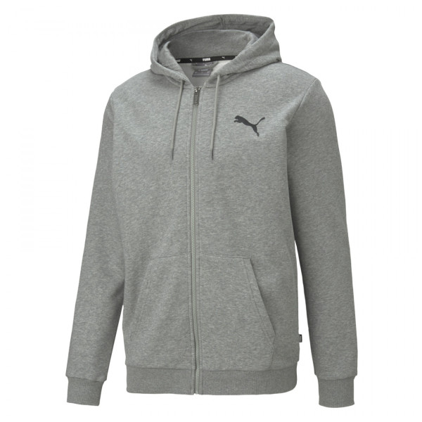 Muška dukserica Puma ESS Small Logo FZ Hoodie TR siva gray