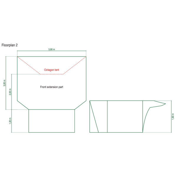 Zaklon Coleman Octagon Front Extend