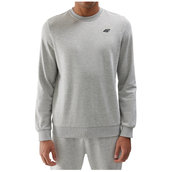 Muška dukserica 4F Sweatshirt M1181 svijetlo siva Cold Light Grey Melange