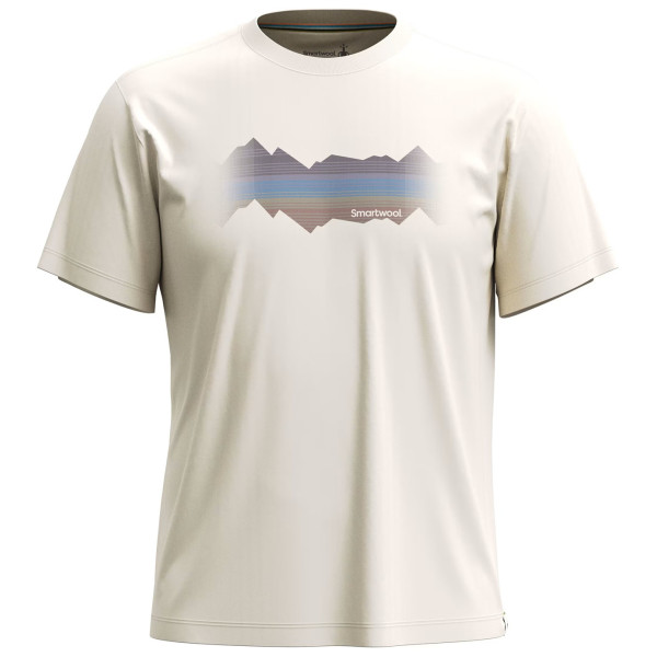 Majica Smartwool Mountain Horizon Short Sleeve Graphic T bež almond