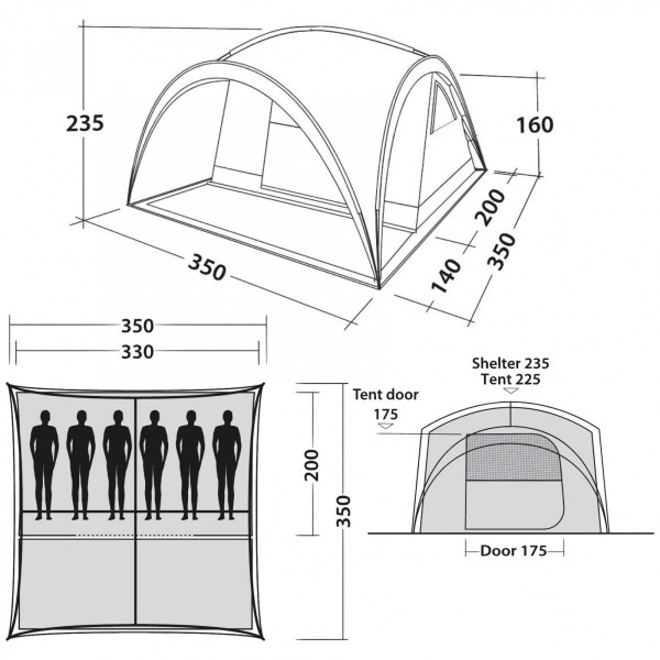 Šator Easy Camp Camp Shelter