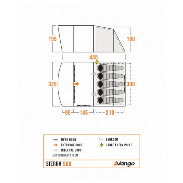 Obiteljski šator Vango Sierra 500