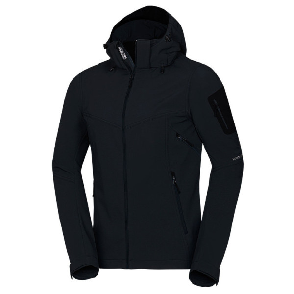 Muška softshell jakna Northfinder Giulio crna 269black