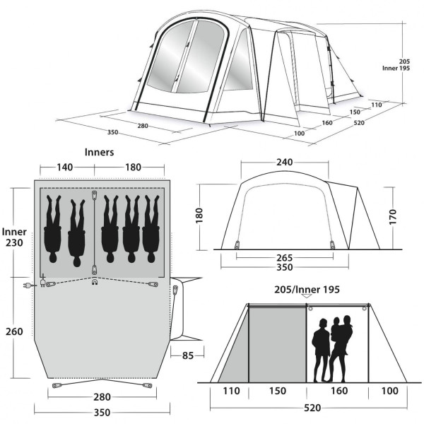 Šator Outwell Nevada 5PE