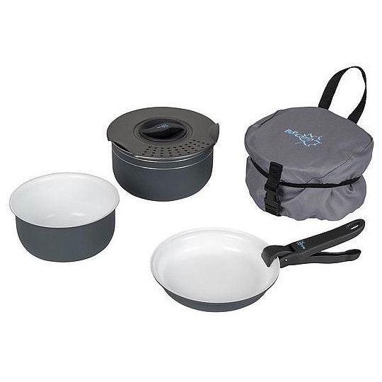 Set posuđa Bo-Camp Cookware set Trekking 5 siva Anthracite