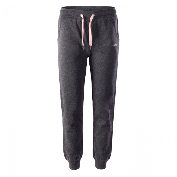 Ženske trenerke Hi-Tec Lady Melian siva Dark Grey Melange/Impatiens Pink