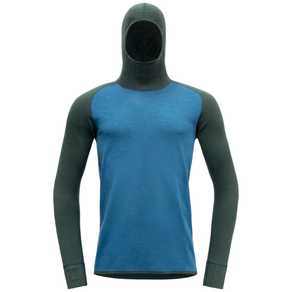 Muške funkcionalne majice Devold Kvitegga Merino 230 Hoodie Man plava WOODS/BLUE