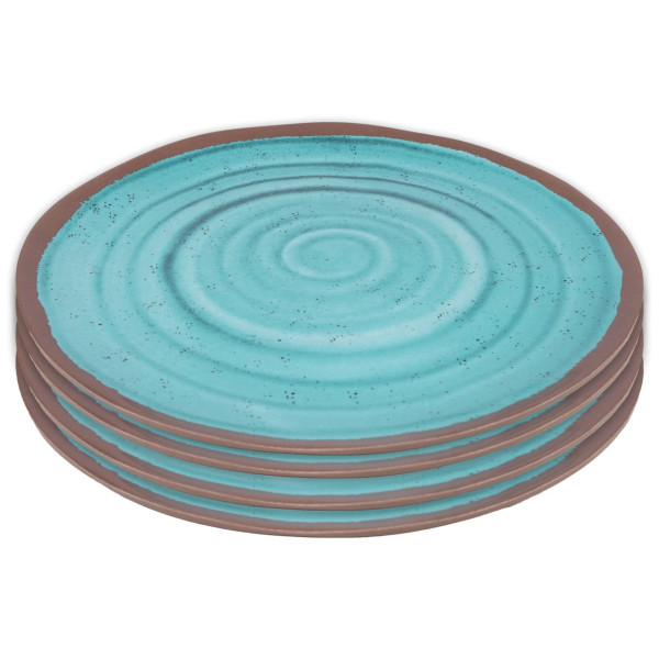 Set tanjura Bo-Camp Dinner plate Halo 4 ks tirkizna aqua