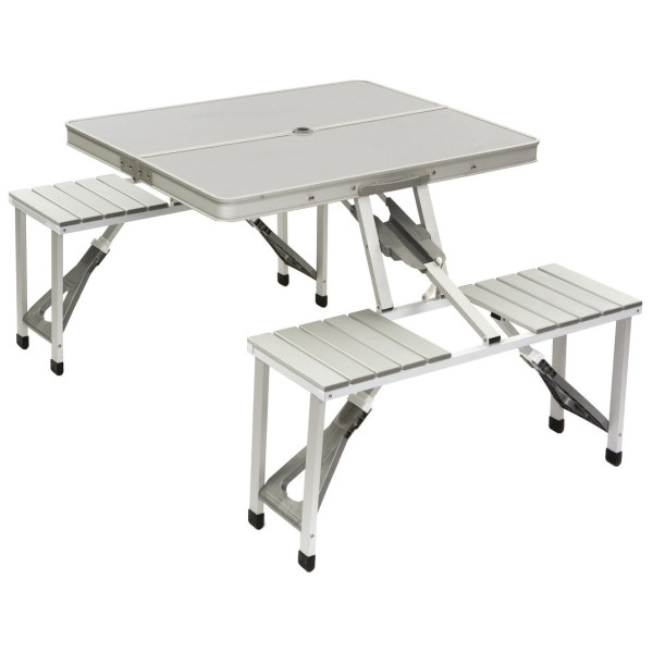 Stol sa klupama Bo-Camp Picnic table siva