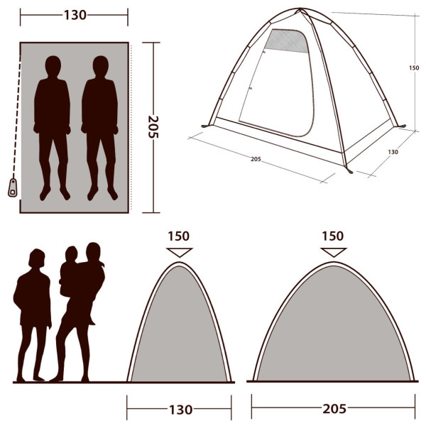 Sobe Outwell Free Standing inner