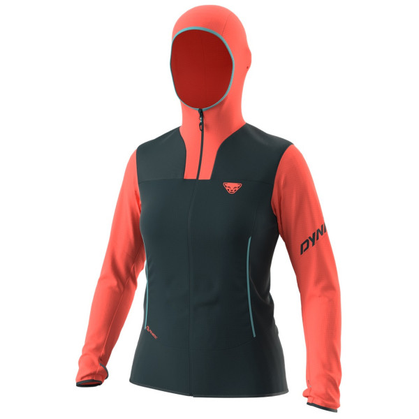 Ženska funkcionalna dukserica Dynafit Traverse Ptc Hooded Jacket W crna/narančasta 1841 - hot coral/3010