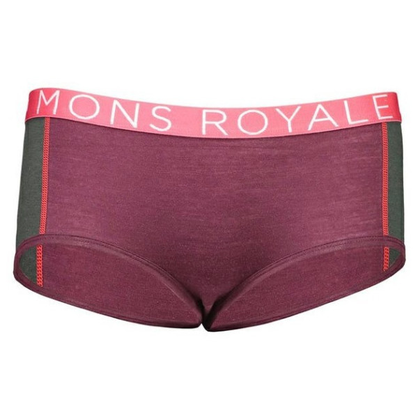 Gaćice Mons Royale Sylvia Boyleg Panel Folo (2020) Ljubičasta Burgundy/ForestGreen