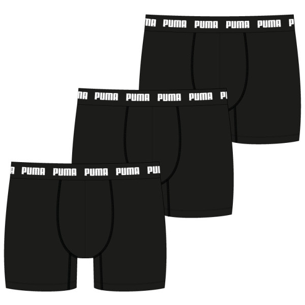 Muške bokserice Puma Everyday Boxers 3P crna Black