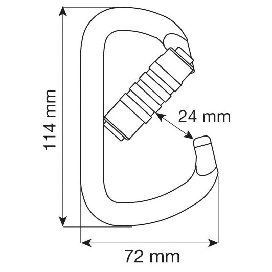 Karabiner Camp Steel D Pro 3Lock