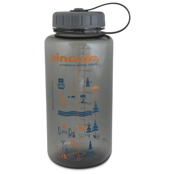 Boca Pinguin Tritan Fat Bottle 1000 ml siva Grey