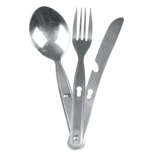 Set pribora za jelo Bo-Camp Cutlery set srebrena