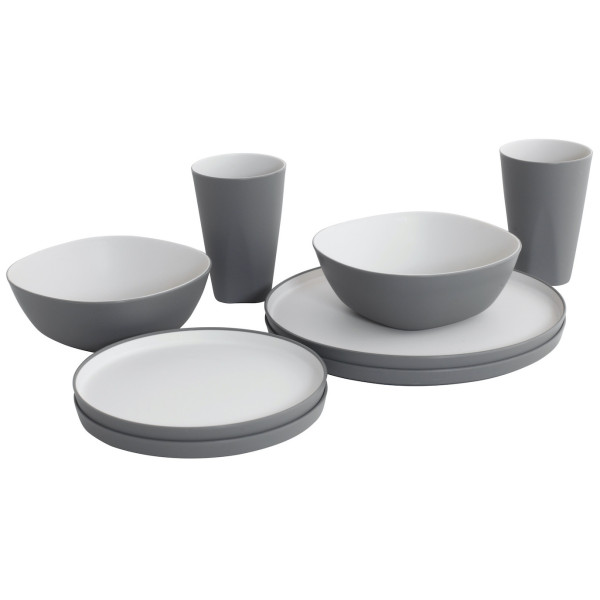 Set posuđa Outwell Gala 2 Person Dinner Set siva Grey Mist