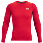Muške funkcionalne majice Under Armour HG Armour Comp LS crvena RED