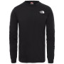 Muška majica The North Face Simple Dome Tee Long Sleeve crna TnfBlack