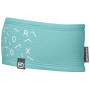 Traka za glavu Ortovox Fleece Light Grid Headband svijetlo plava