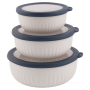 Set zdjela Outwell Cookout Bowl Set with Lids bež/plava Blue & Grey