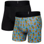 Bokserice Saxx Droptemp Cooling Cotton Bb Fly 2Pk crna