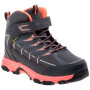 Dječje cipele Elbrus Savas Mid Wp Jr siva/žuta DarkGray/Coral/Silver