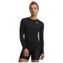 Ženska majica Under Armour UA HG Authentics Comp LS crna