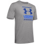 Muška majica Under Armour GL Foundation SS T siva SteelLightHeather/VersaBlue/AmericanBlue