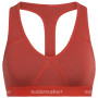 Grudnjak Icebreaker W's Sprite Racerback Bra crvena/bijela Fire
