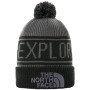Kapa The North Face Retro Tnf Pom Beanie crna/siva VanadisGrey/TnfBlack