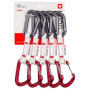 Pakiranje kompleta za penjanje Ocún Hawk Qd Combi Bio-Dyn-Ring 15 mm 10 cm 5-Pack crvena/siva