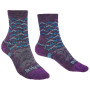 Ženske čarape Bridgedale Hike LW MP 3/4 Crew Women's Ljubičasta Purple/Aqua