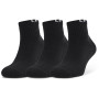 Čarape Under Armour Core QTR 3PK crna Black/White