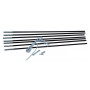 Set segmentu Rockland Tent Poles ROD - 6 x 60 cm crna