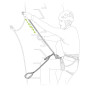 Kočnica za mehanički prusik Petzl Scorpio Vertigo SW