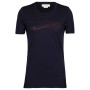 Ženska majica Icebreaker Tech Lite II SS Tee Ski Stripes tamno plava