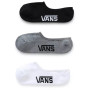 Čarape Vans MN Classic Super No Show 9.5-13, 3Pk crna/siva