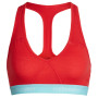 Grudnjak Icebreaker W's Sprite Racerback Bra crvena Ember/AquaSplash