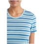 Ženska majica Icebreaker Women Wave SS Tee Stripe